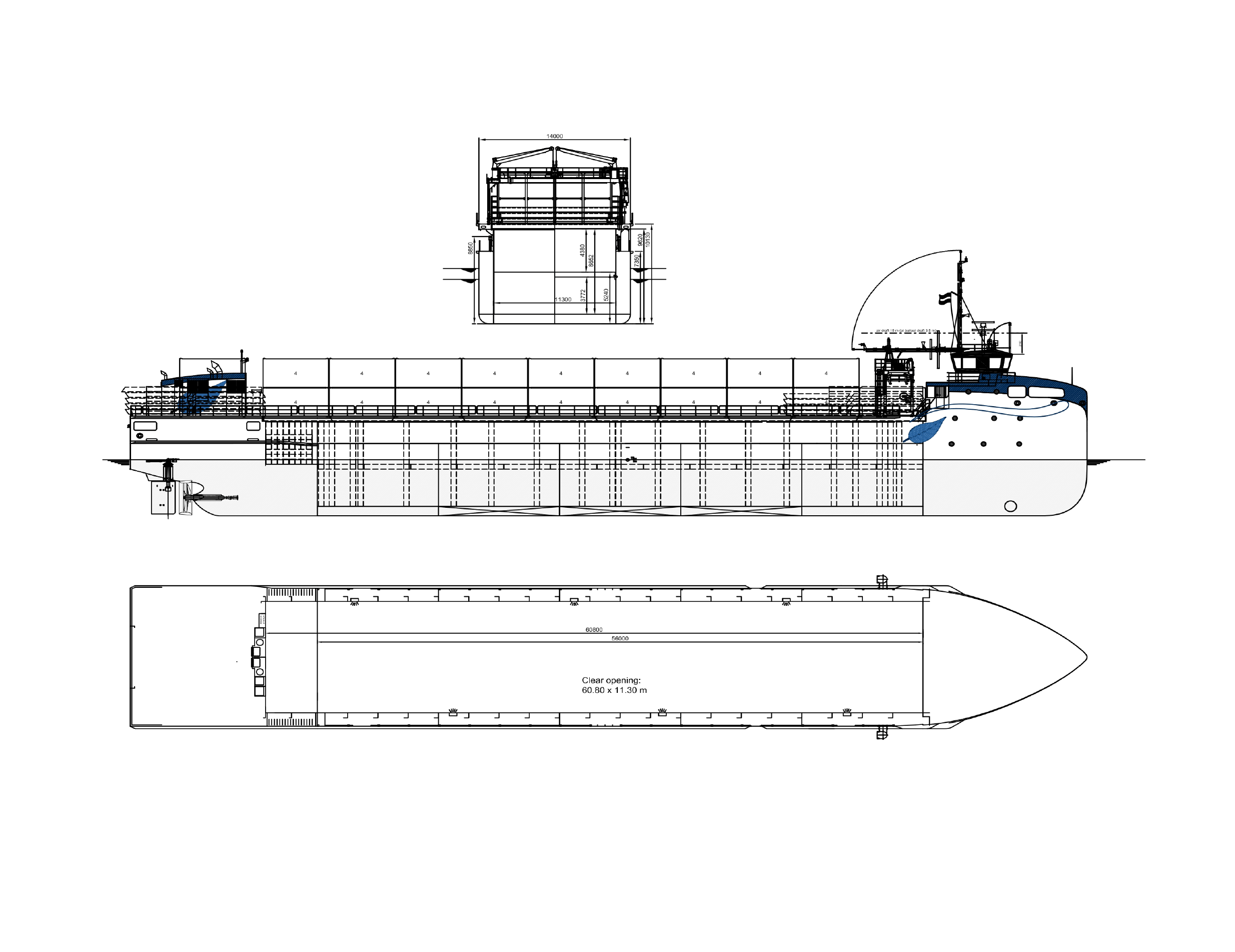 Scale drawing of Wilson Flex II