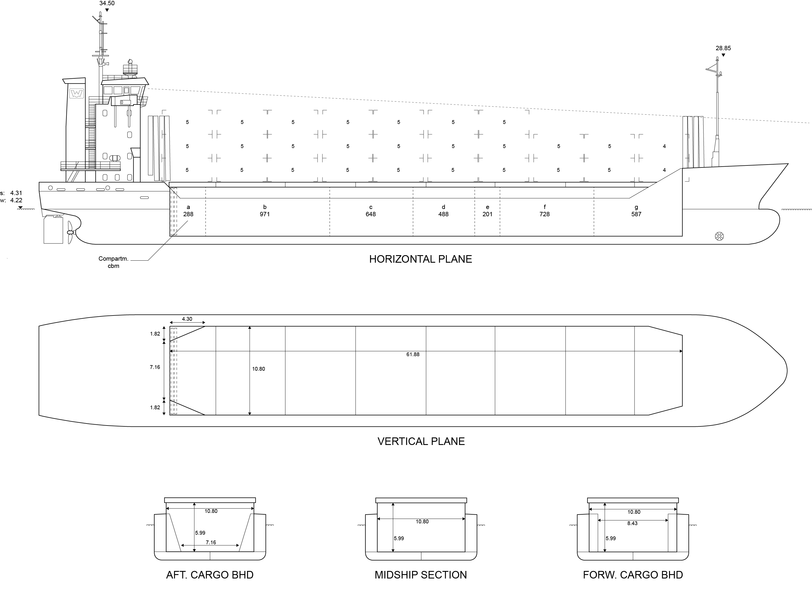 Scale drawing of Wilson Monsoon
