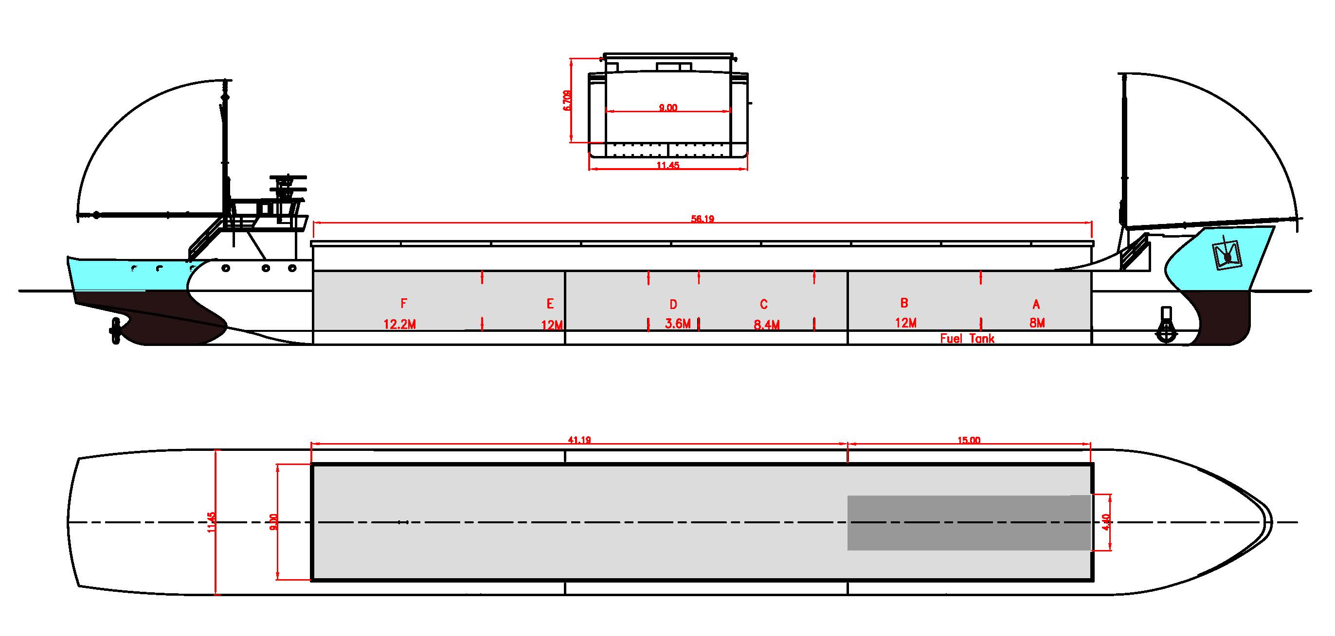 Scale drawing of Eems Sun