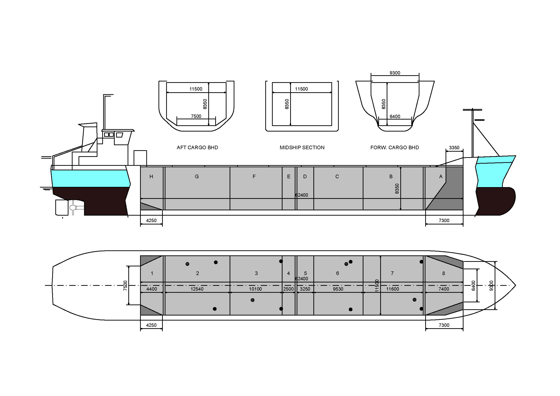 Scale drawing of Wilson Plymouth